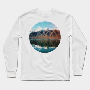 New Zealand mountain landscape with authentic light leak Long Sleeve T-Shirt